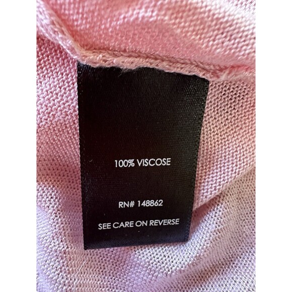 Torrid Waterfall Open Front Cardigan Pink Sweater Size 1 Crochet Lace Back - Picture 8 of 10